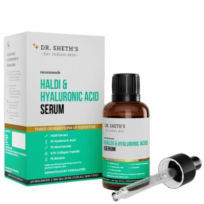 Dr.Sheth's Haldi & Hyaluronsäure Gesicht Serum Für Smooth Skin 30ml