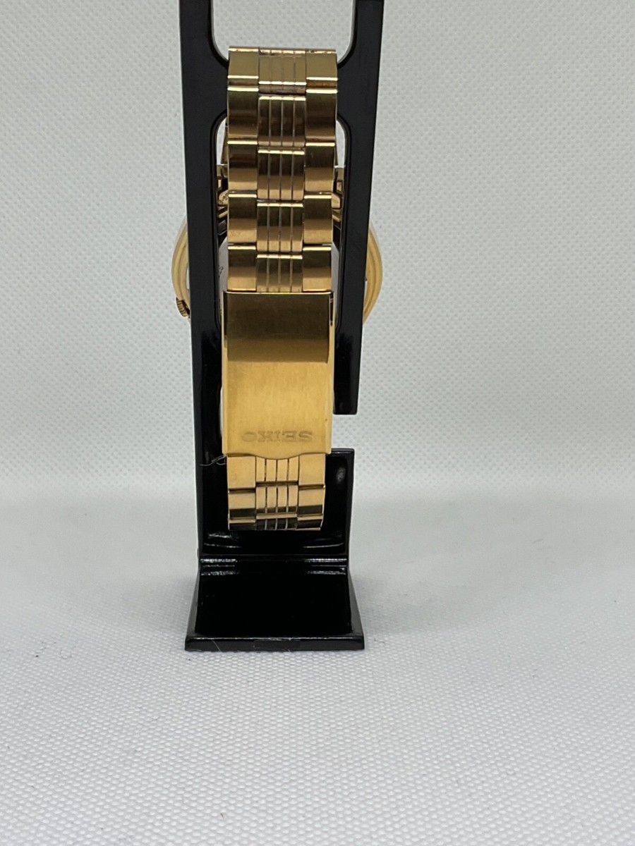 Seiko 5 Automatic Blue Dial Gold Tone 7009-3040 | eBay