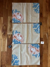 Boston International Crab & Coral Place Mats - Set Of 3