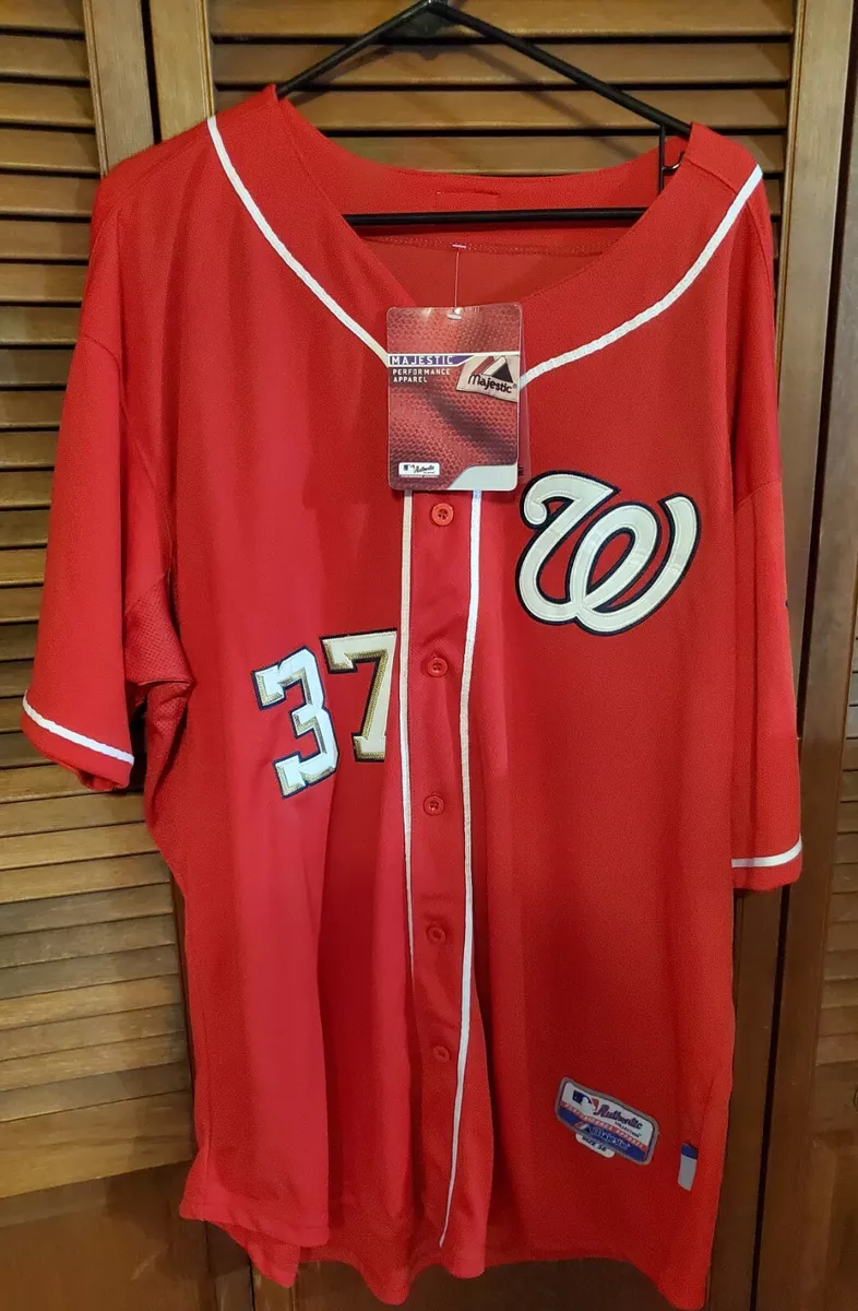 Washington Nationals Stephen Strasburg #37 Majestic Authentic Jersey Size 56