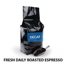 2, 5, 10 LB DECAF ESPRESSO COFFEE BEANS ROASTED DAILY - ROAST TO ORDER ! 
