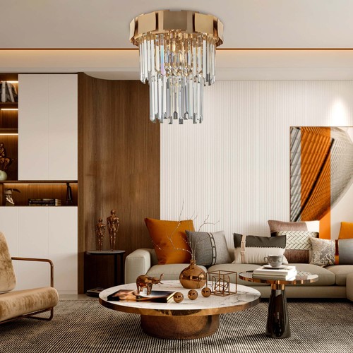 Plafoniera classica lusso in cristallo 6 luci luxury design swarovsky lgt 217 - Picture 3 of 3