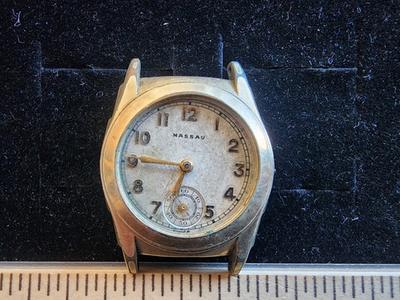 #ad Vintage Nassau Wind Up Watch Does Not Work Parts Repair Only $33.00