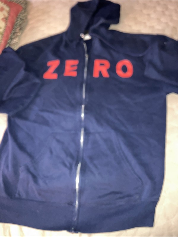 Vintage Zero Skateboard zip Up Hoodie Size L