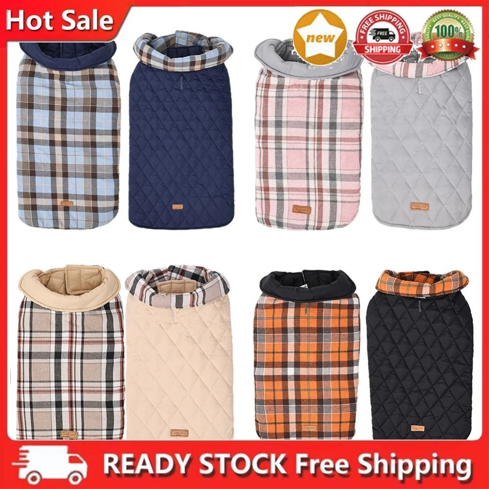 VETEMENTS Cappotto caldo per cani reversibile antivento abbigliamento per cani di piccola taglia media e grande taglia