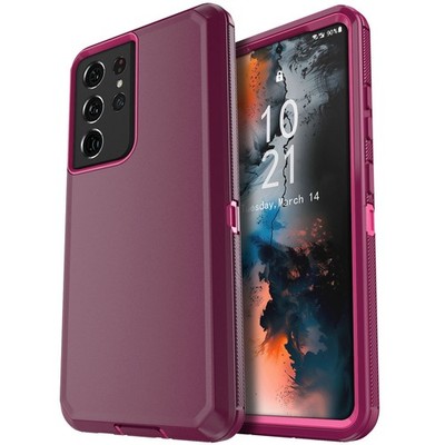 For Samsung Galaxy S21 FE S21 Ultra S21+ S21 Case Heavy Duty 3in1 Layers Cover