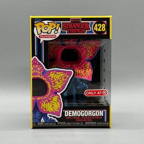 Funko Pop! #428 Demogorgon Stranger Things Blacklight Exclusive New w/ Protector