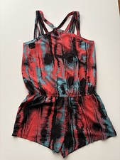 NWT Fabletics Heat Wave Liza Womens Romper Jumper Size L Pockets Back Zip