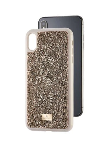 施华洛世奇 Glam Rock 智能手机保护壳 iPhone XS Max 粉色 金色 5506307 水晶 — 第 3/4 张图片