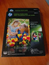 HP Everyday Photo Paper Glossy 8.5 x 11" (50 Sheets) Picture Paper (qty 2)