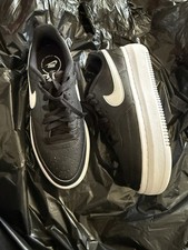 Black And White Nike Platform Trainers Lace Up Sneakers Women’s Uk Size 6.5