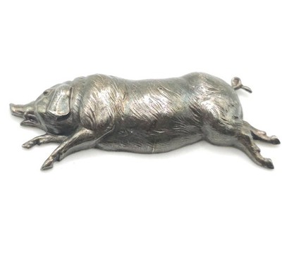 Vintage Sterling Silber Brosche ''Wenn Schweine fliegen''