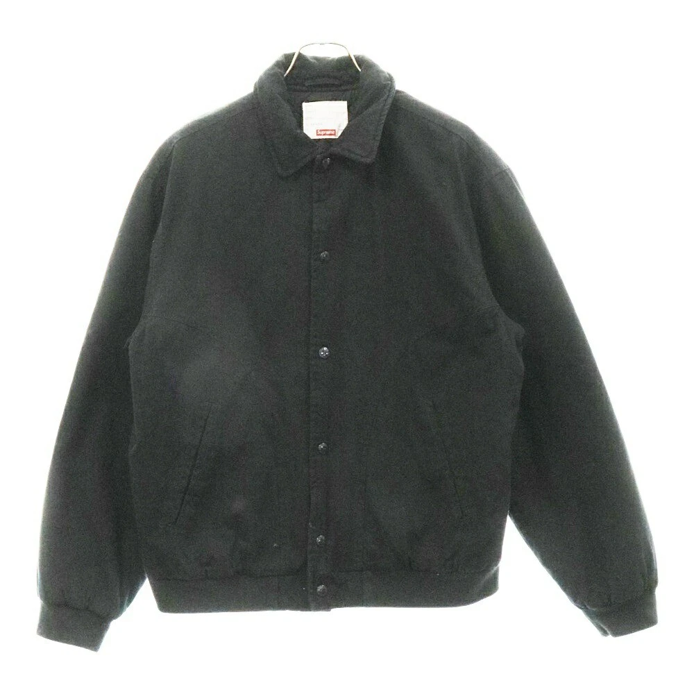 Veste universitaire en sergé noir Supreme taille M 20Ss FkQ49