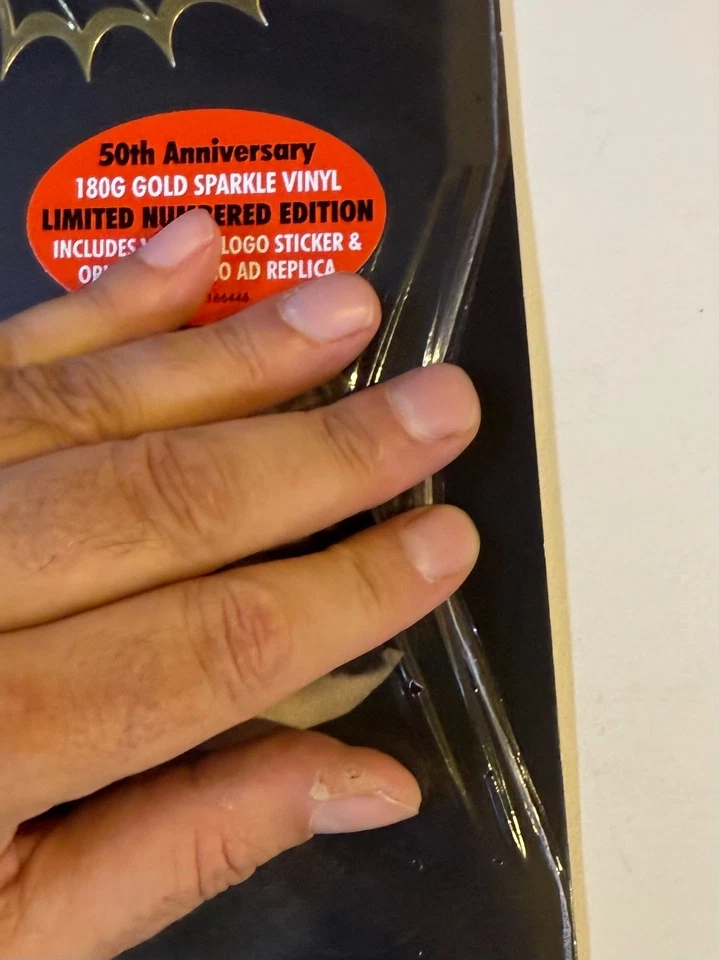 AEROSMITH Get Your Wings GOLD SPARKLE VINYL LP 2024 Numbered Special Edition - Image 4 of 4