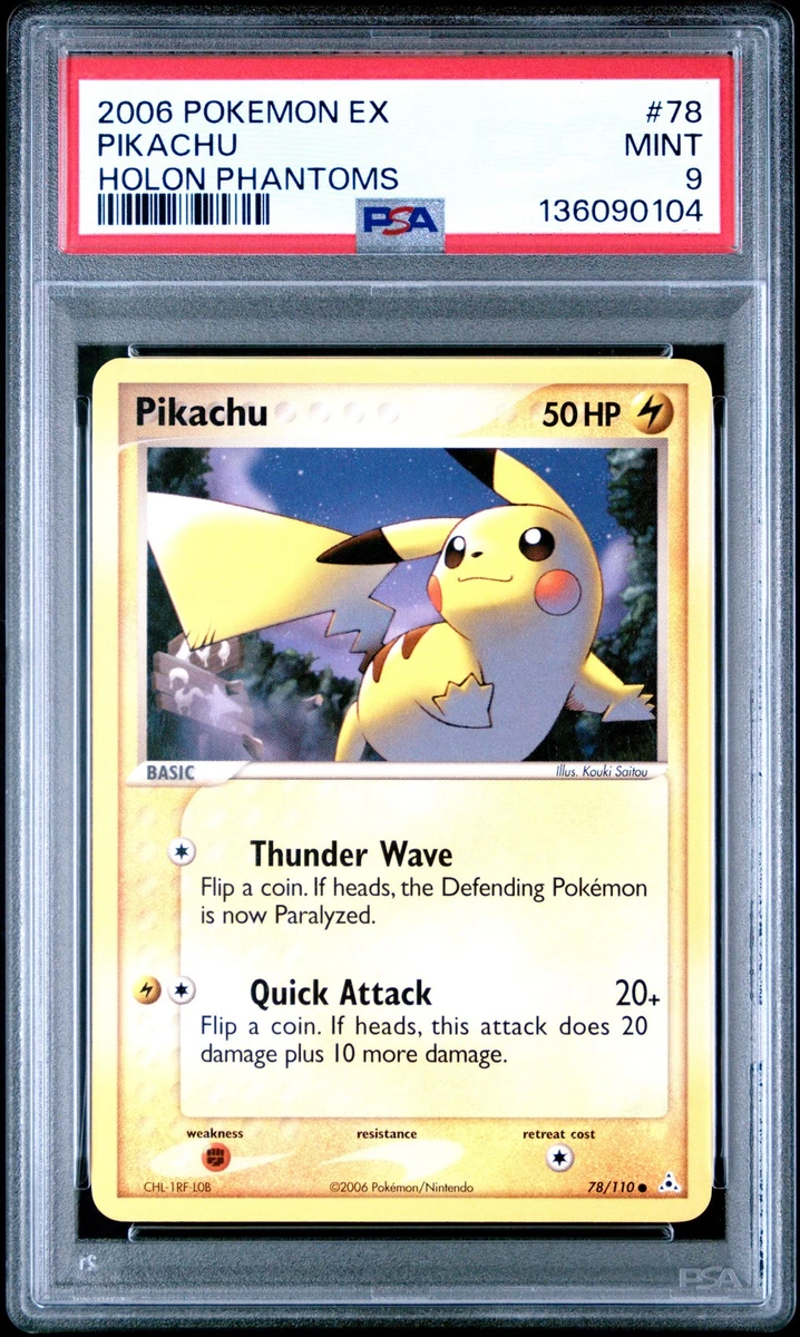 Pikachu Pokémon TCG EX Holon Phantoms Individual Collectible Card