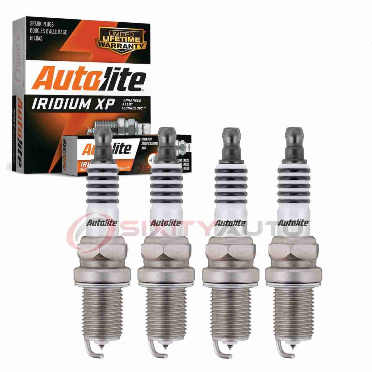 4 pc Autolite Iridium XP Spark Plugs for 1999-2013 Volkswagen Jetta 1.8L jh