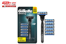 Gillette Mach3 3-Blade Razor + 6 Razor Blade ...