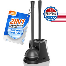Lovloy Toilet Plunger And Brush Holder Bowl Brush And Heavy Duty Toilet Plunger