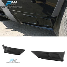 Fits 20-24 Tesla Model Y Gloss Black Rear Bumper Lip Corner Apron Winglet - PP