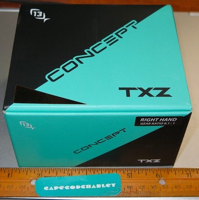 New 13 FISHING CONCEPT TXZ 8.1:1 RIGHT HAND SALTWATER INSHORE BAITCAST REEL NEW