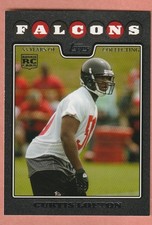 CURTIS LOFTON 2008 Topps BLACK Rookie Card #d 44 /53 ATLANTA FALCONS. rookie card picture