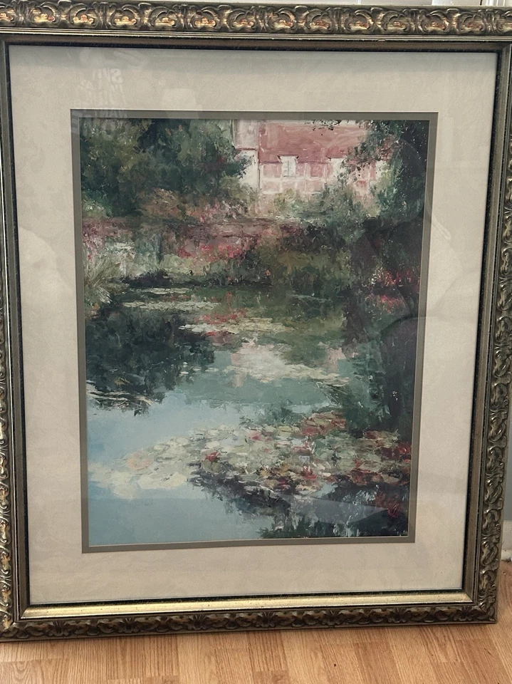 Anillo enmarcado de la casa Claude Monet, Giverny por la artista estadounidense Henrietta Milan Foto 2 de 4