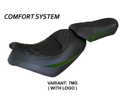 Sattelbezug Komplet Sitz Taipei CS Grun Militar TPZ KAWASAKI VULCAN 2014 2022 ci