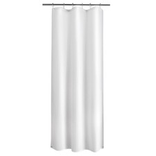 Small Stall Shower Curtain Liner Washable 36 x 72 Inches White Fabric Stall NEW