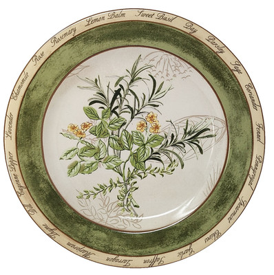 AA American Atelier Bouquet Garni 5011 Salad Plate 8'' Rosemary/Lemon/Basil