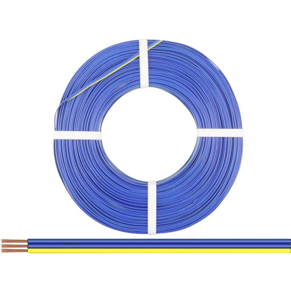 Fil de câblage repérable bleu jaune 50 m pour éviter les erreurs de connexion