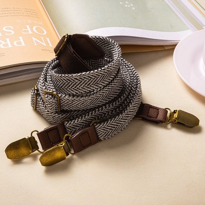 Retro 2cm Suspenders Anti-slip Best Man Elastic Trouser Braces Adult Y-shaped