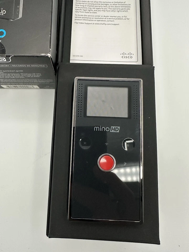 Flip Video HD MINO 2008 BOX 4GB, Model F460B. Open Box. New - Image 4 of 4