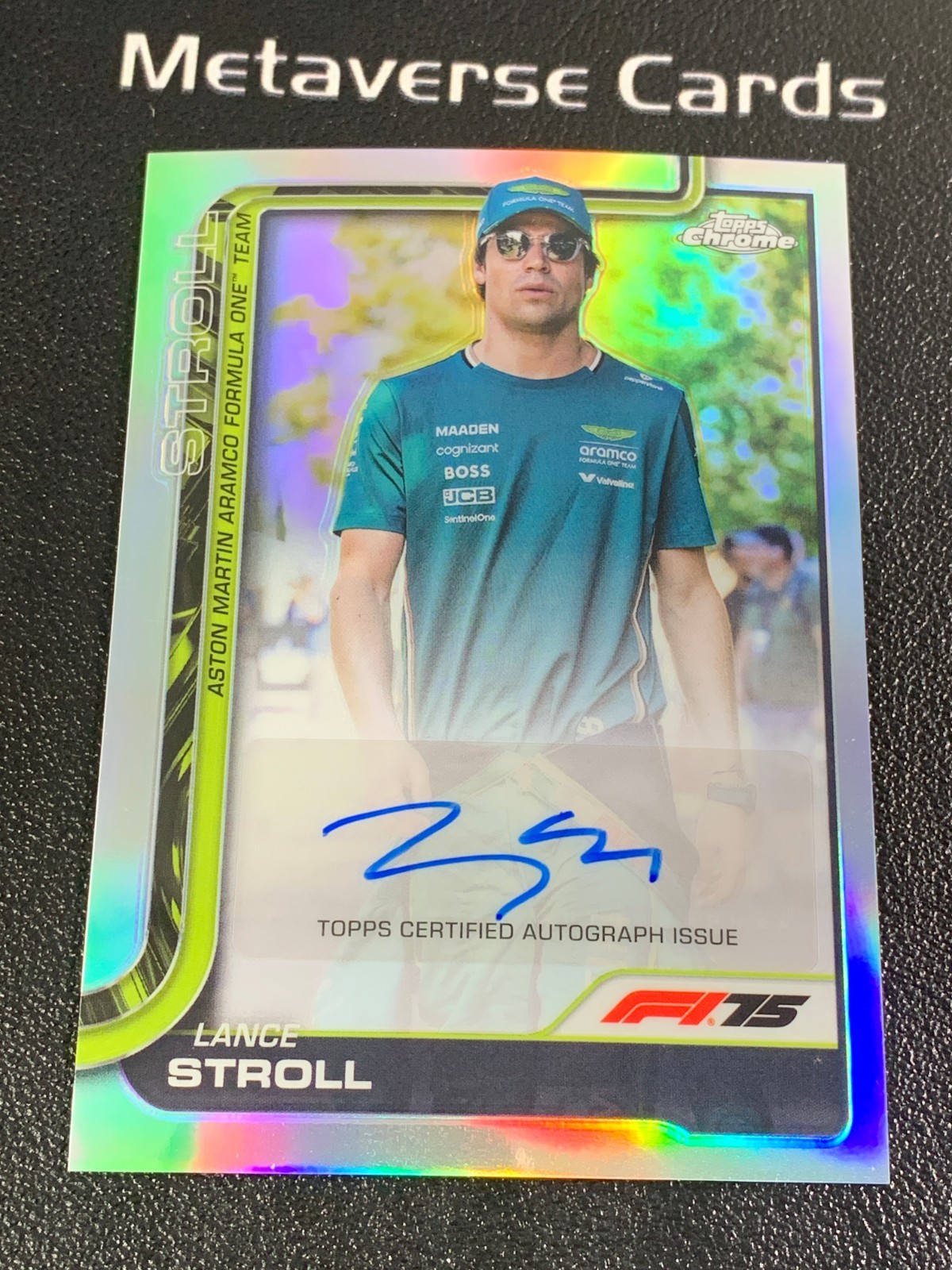 2025 Topps Chrome F1 Auto Refractor Lance Stroll Rare