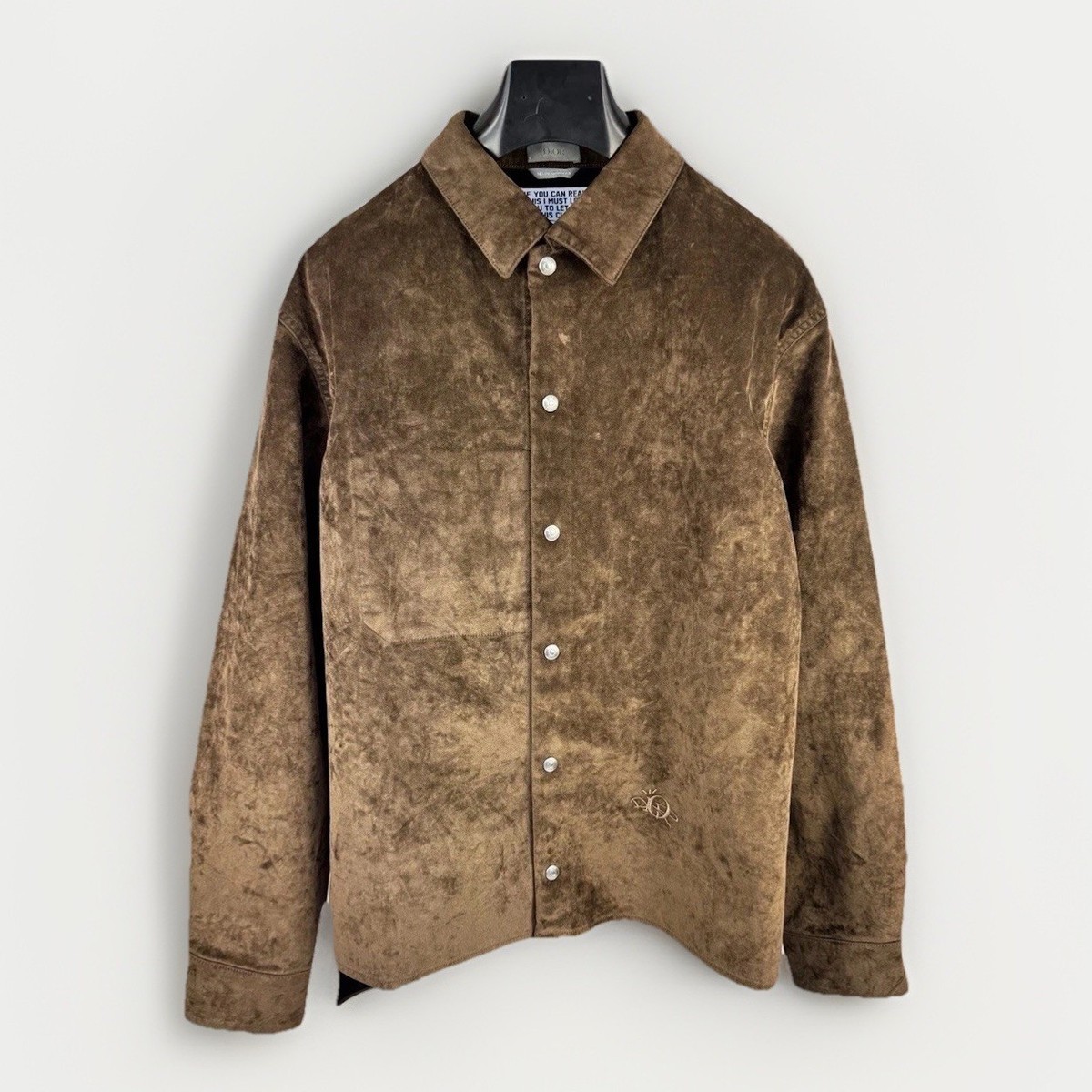 Dior x Travis Scott Cactus jack - Logo Embroidered Suede Jacket