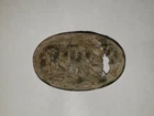 Relic early US Army Union belt buckle plate puppy paw Civil War dug