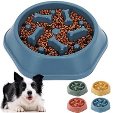 Pet Food Slow Eating Dish Feeder Bowl, Dogs, Cats, Interactive Pet Feeder