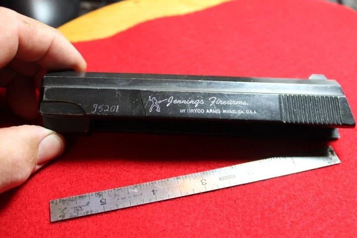 Jennings Bryco 59,380 acp parts, Slide,Extractor & sights,black, 8125-267 - Image 2 of 4