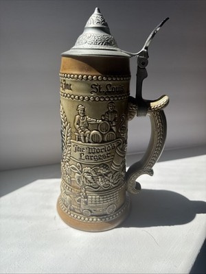 Anheuser Busch Bevo Fox Budweiser Collectible Beer Stein St Louis, Mo