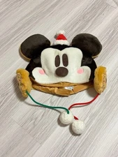 Tokyo Disney Resort Mickey Fluffy Fan Cap Christmas 2014 JAPAN