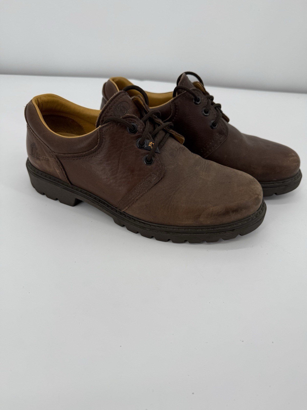 SAOLA Scarpe stringate Havana uomo Joe in pelle marrone taglia 9 stile suola gomma