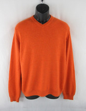 J. Crew Men's 100 Cashmere V-Neck Pullover Sweater Size M CK499