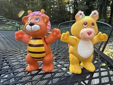 Vintage Wuzzles Figure Lot Of 2 Bumbelion & Butterbear 80s Hasbro Toys