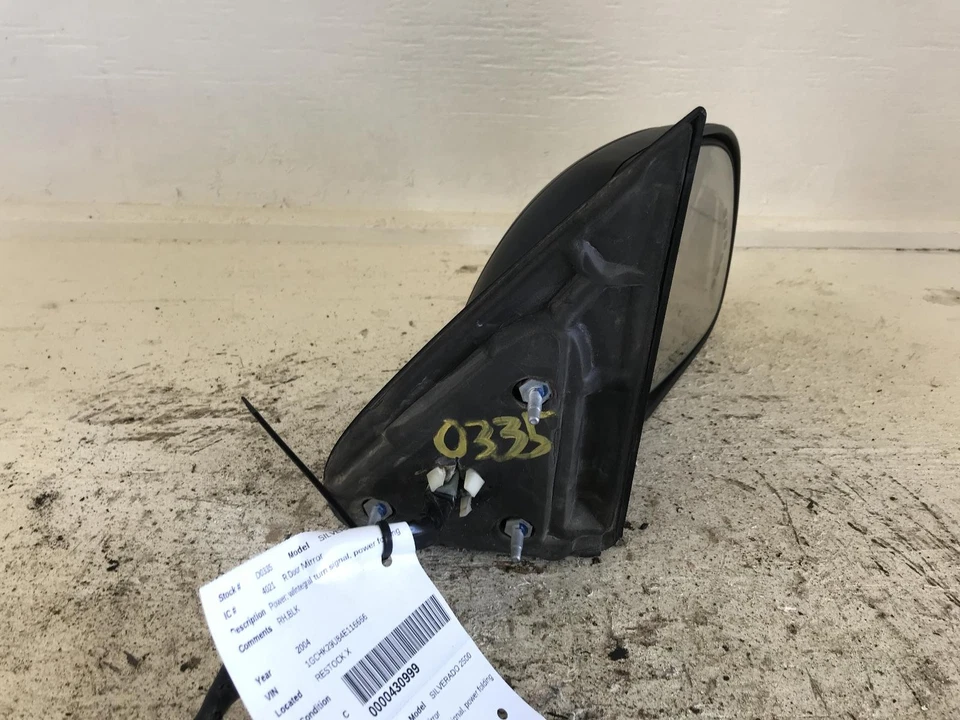 Espejo retrovisor de puerta derecho usado se adapta a: Chevrolet Silverado 2500 2004 camioneta Power Classic Foto 3 de 4