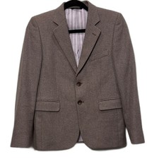 Brooks Brothers Classic gray cotton and wool blend summit jacket blazer Boys 14