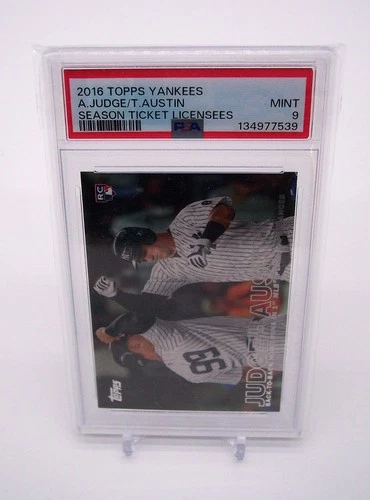 2016 Topps New York Yankees Limited Edition Season Ticket Aaron Judge RC PSA 9