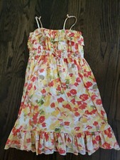 BABY GAP TODDLER GIRLS YELLOW ORANGE GREEN RUFFLES SUNDRESS FULLY LINED - 5