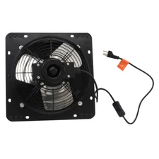 10" Shutter Exhaust Fan Industrial Speed Wall Mount Garage Attic With Insect Net