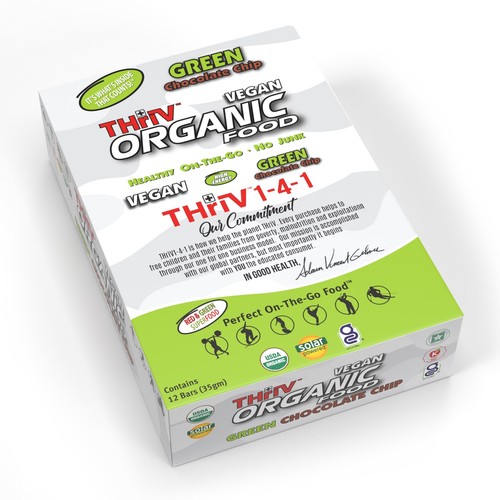 THriV Organic Food Bars (pack of 12, 35g bars) - Picture 6 of 9