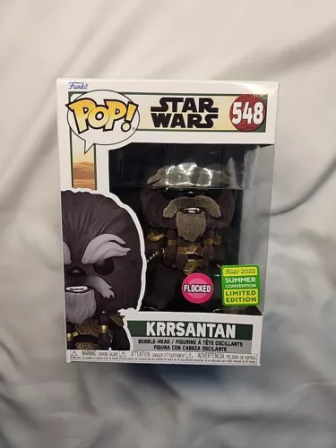 🔥Vaulted Funko Pop Star Wars : SDCC Shared Sticker : KRRSANTAN #548 FLOCKED