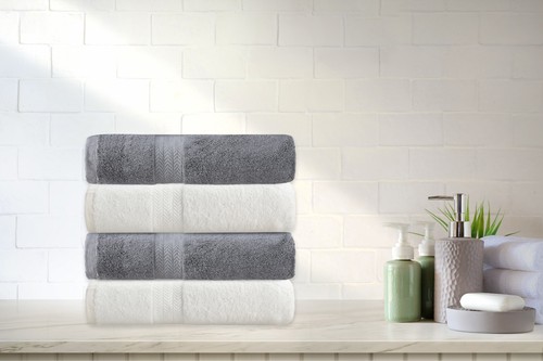 4x Four Pack Bath Towels Luxury 100% Egyptian Cotton Soft 600 GSM High Quality - Picture 39 of 48